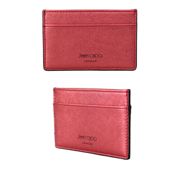 JIMMY CHOO Aarna Candyfloss Leather Card Holder - Picture 4 of 7